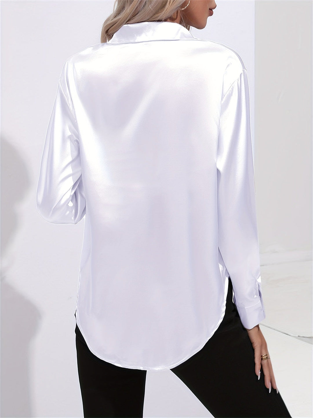 Athena | Elegant Long Sleeve Blouse