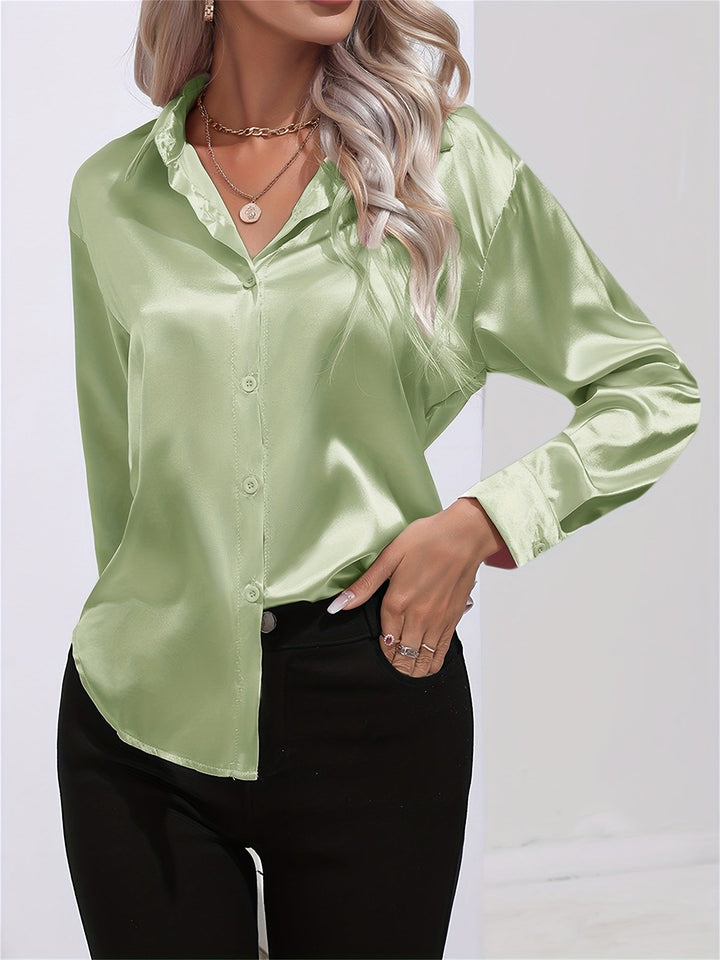 Athena | Elegant Long Sleeve Blouse