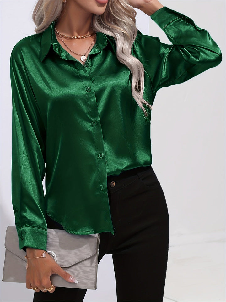 Athena | Elegant Long Sleeve Blouse