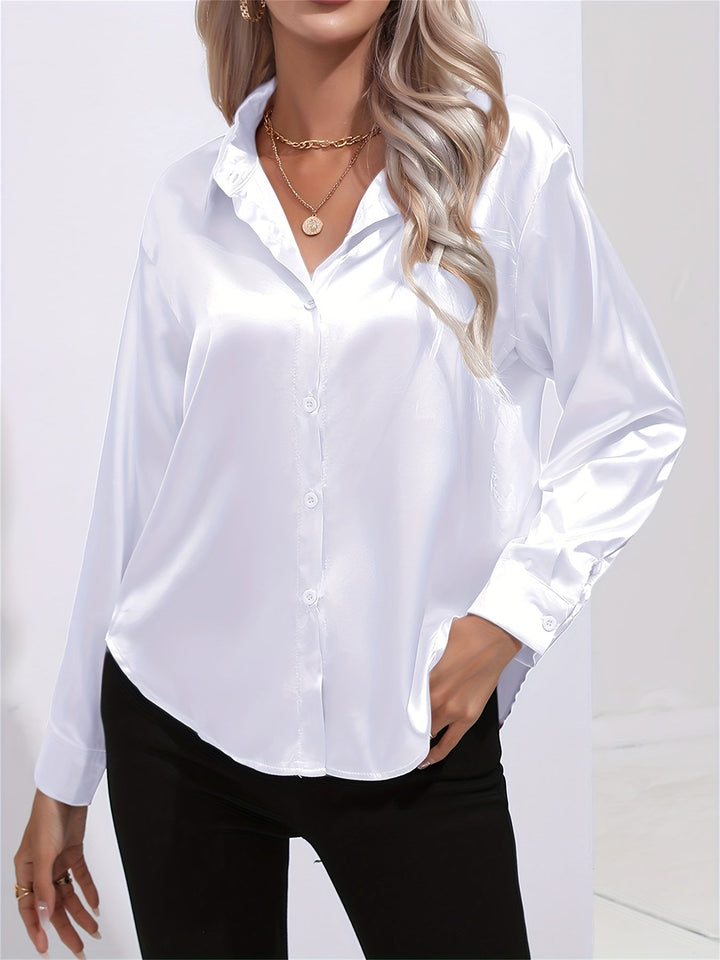 Athena | Elegant Long Sleeve Blouse