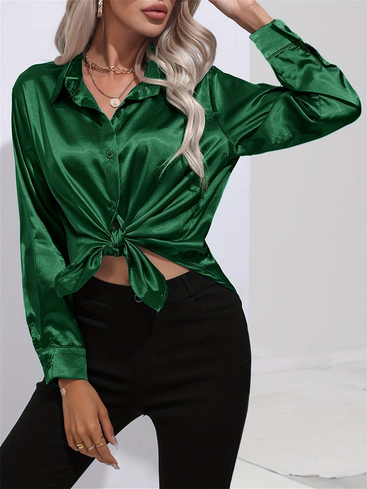 Athena | Elegant Long Sleeve Blouse